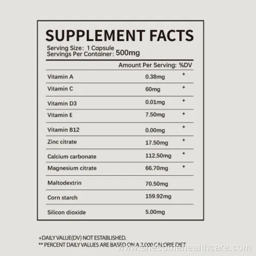 OEM Customized Private Label Ashwagandha Capsule for Stress & Mood Support